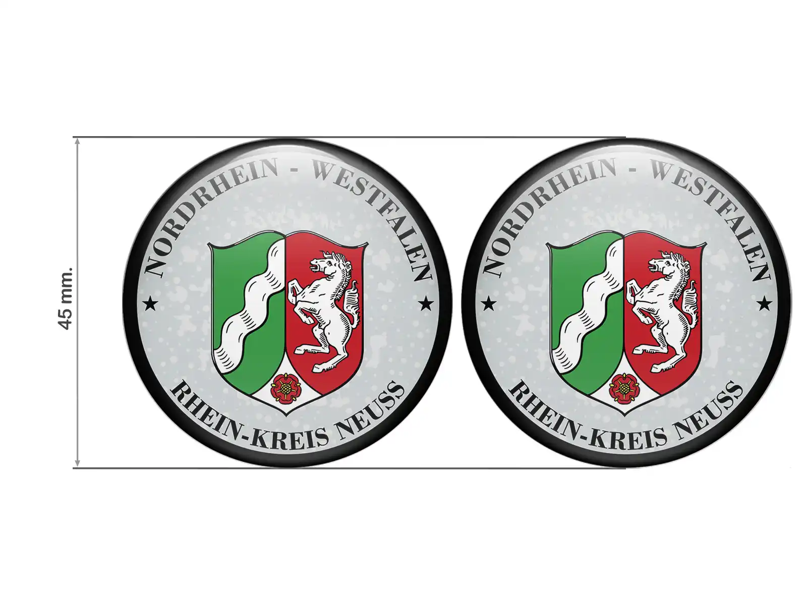 Aufkleber TÜV Rhein-Kreis Neuss Nummernschild plakette